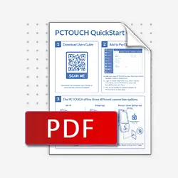 PCTOUCH Quick Start User's Guide