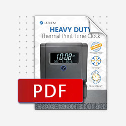 2100HD Time Clock Brochure