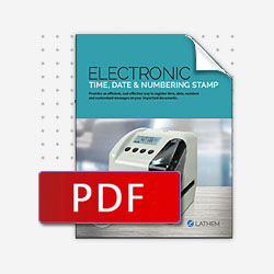 LT5000 electronic time and date document stamp