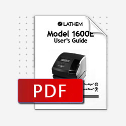 1600E User's Manual