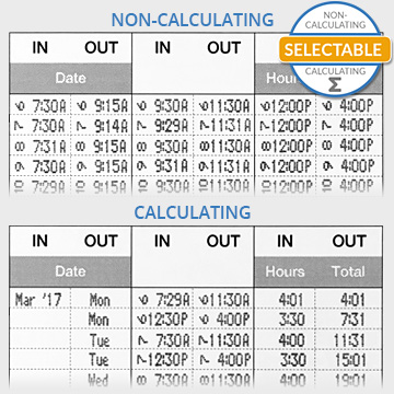 700e calculating electronic time clock calculating time cards