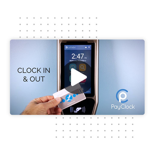 RFID Proximity Badge Time Clock System Lathem