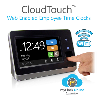 Lathem Launches New Web Enabled Cloudtouch Time Clocks With Wifi Advanced Biometric Fingerprint Technology Lathem Company News Events Detail