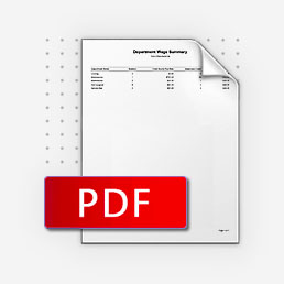 Department Wage Summary