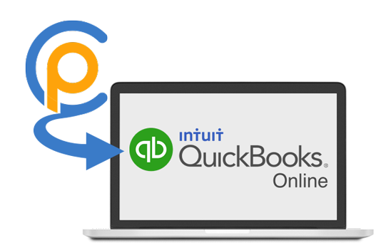 A computer showing the reliability of the Quickbooks time clock software