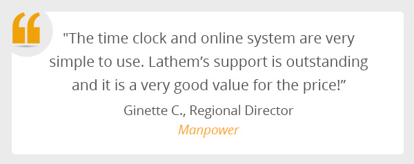 A testimonial from Manpower staffing