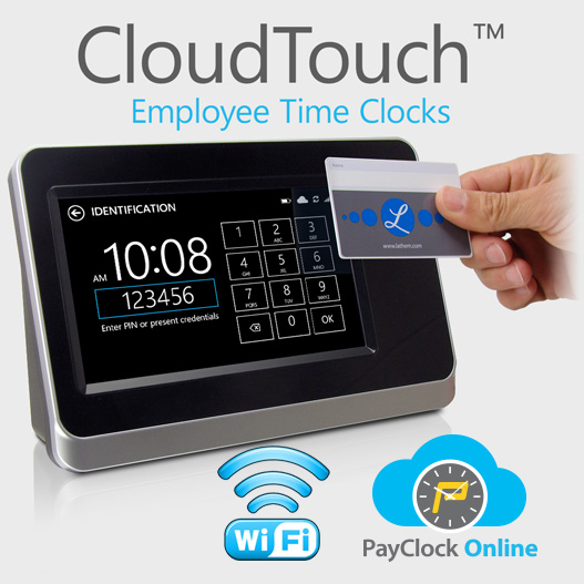 CloudTouch CT72 PayClock Online time clock
